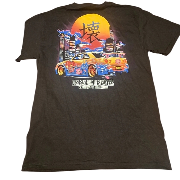 box set Other - Destroyers Mens Medium Car Tokyo/Los Angeles Boxset Graphic Design Black Tshirt